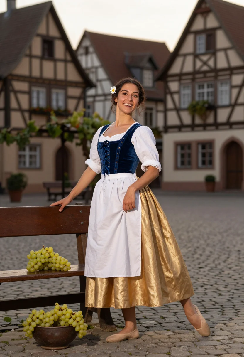 AI carlotta grisi giselle sample — portrait of a woman, full-length portrait of a woman of Nort