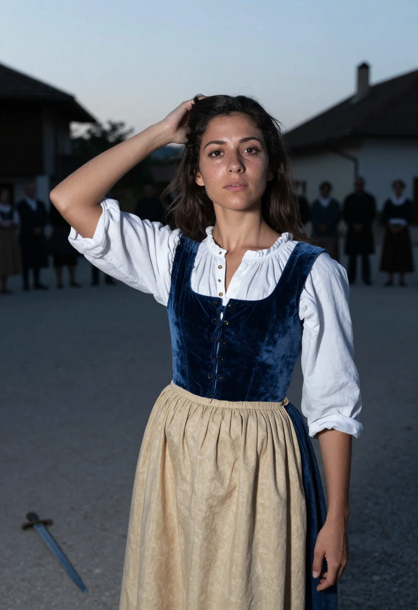 AI carlotta grisi giselle sample — portrait of a woman, tight head-and-shoulders portrait of a