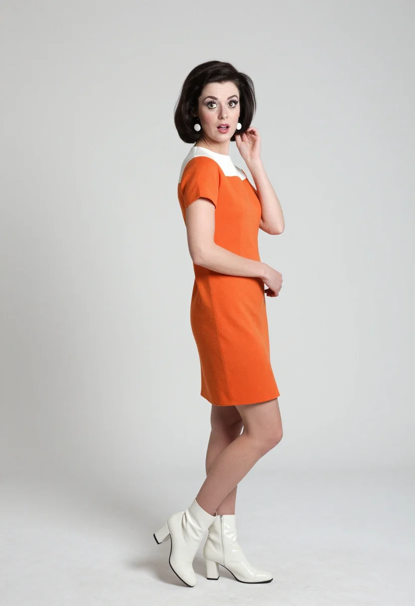 AI carnaby sixty six sample — portrait of a woman, three-quarter-length portrait of a West