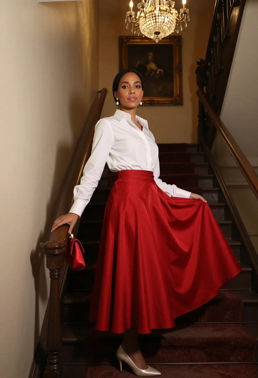 AI carolina herrera sample — portrait of a woman, three-quarter-length portrait of a mixe