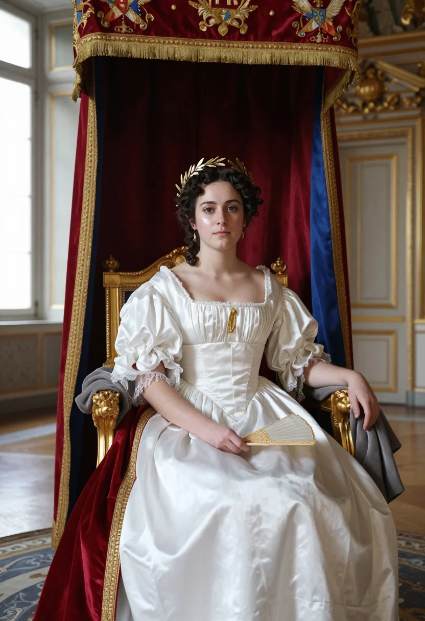 AI caroline murat sample — portrait of a woman, three-quarter-length portrait of a West
