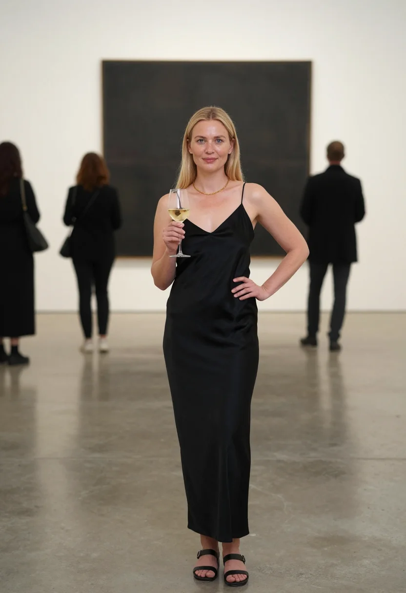 AI carolyn bessette sample — portrait of a woman, a three-quarter-length photograph in a
