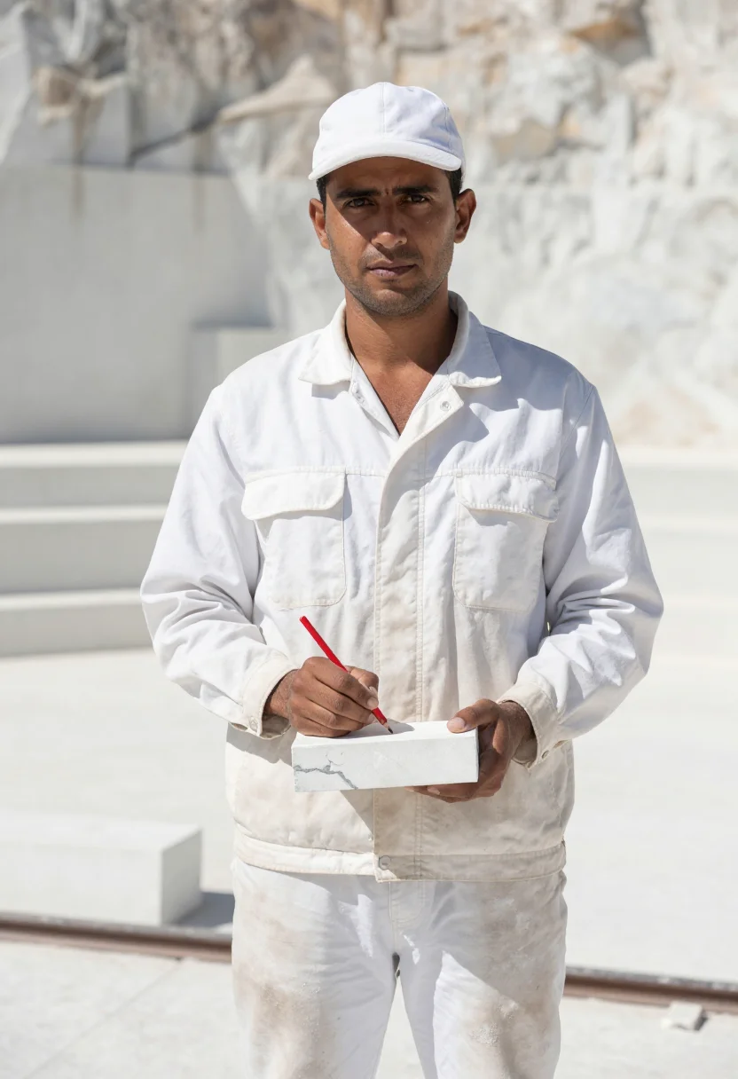 AI carrara white sample — portrait of a man, waist-up portrait of a man in his thirtie