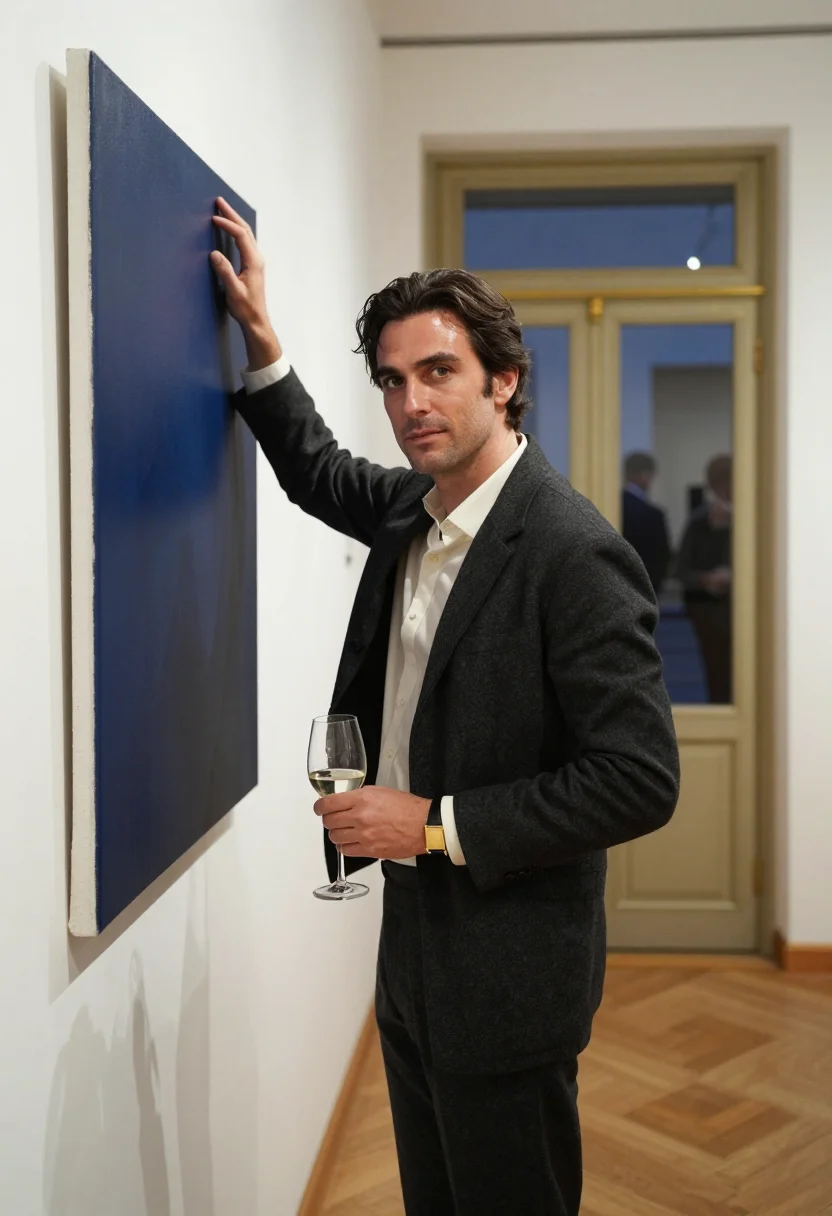 AI cartier tank sample — portrait of a man, half-length portrait of a Western-Europea