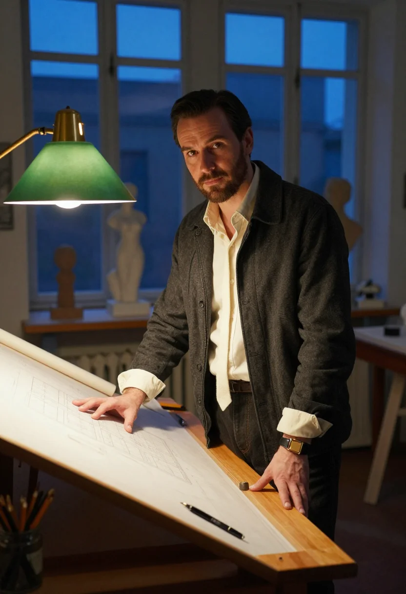 AI cartier tank sample — portrait of a man, three-quarter-length portrait of a Wester