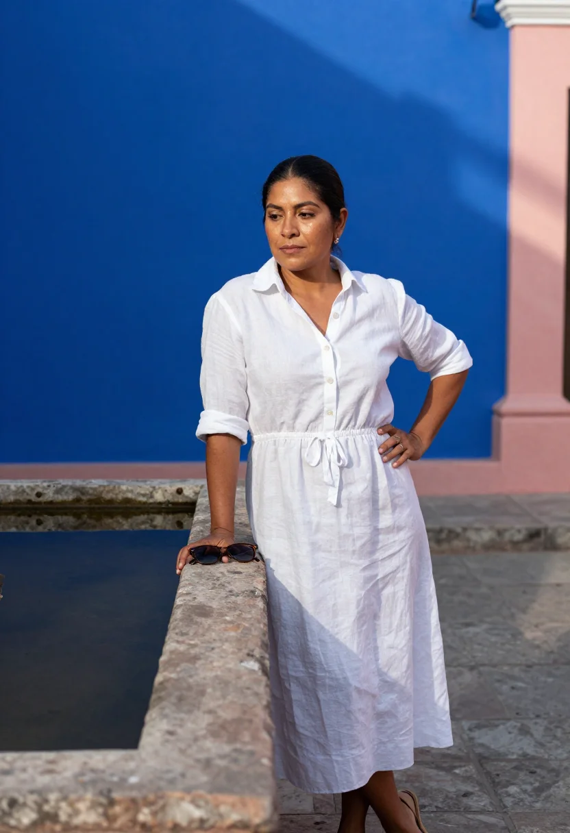 AI casa barragan sample — portrait of a woman, three-quarter-length portrait of a Mexi