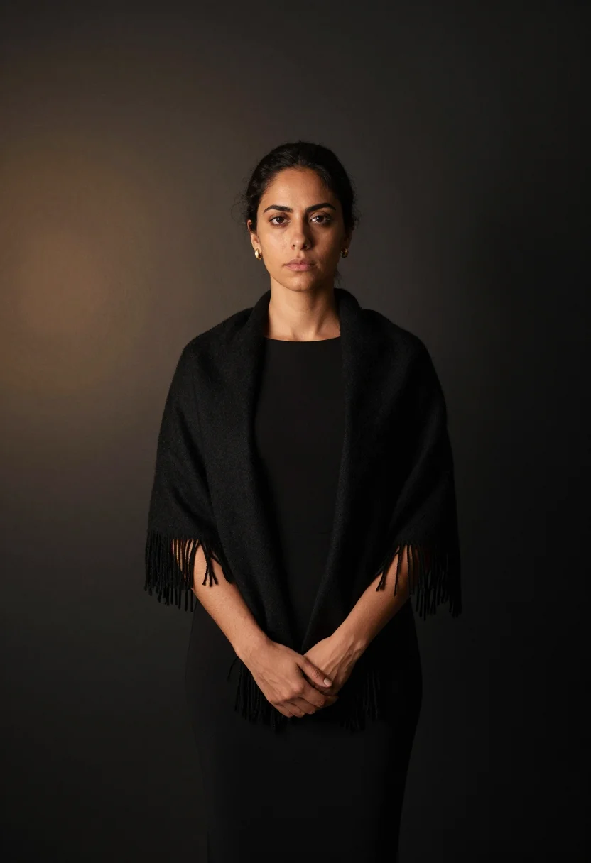 AI casa de fado sample — portrait of a woman, half-length standing portrait of a Port