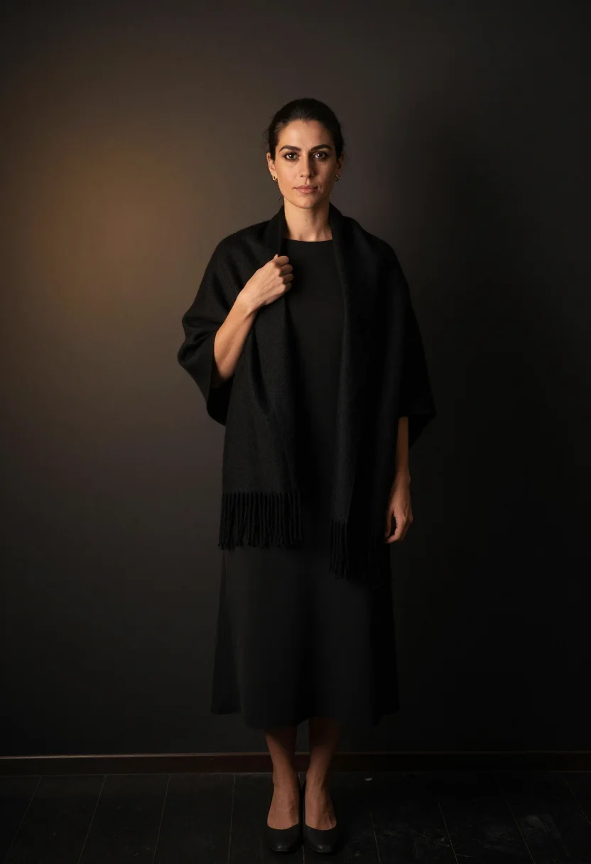 AI casa de fado sample — portrait of a woman, full-length standing portrait of a Port