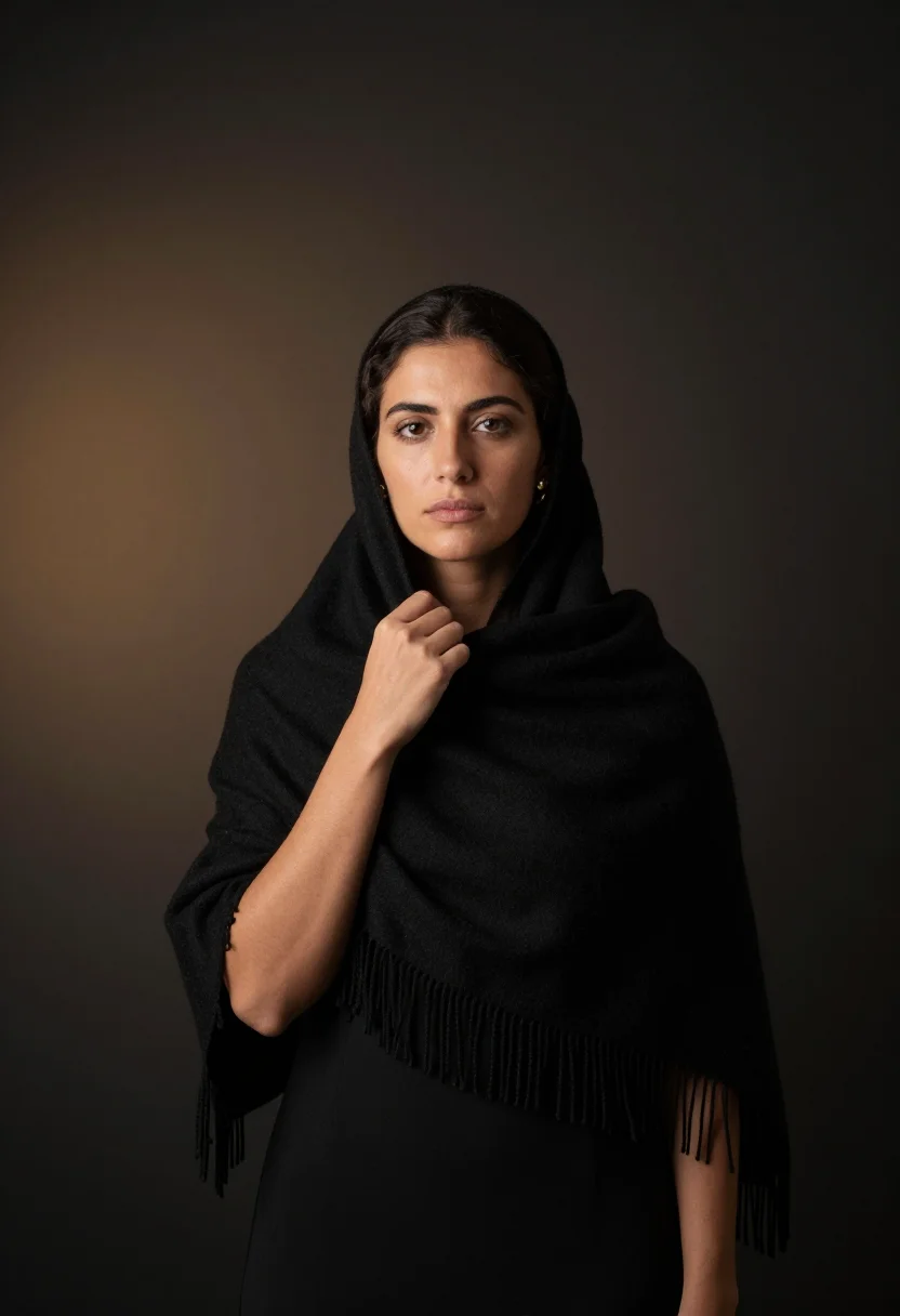AI casa de fado sample — portrait of a woman, head-and-shoulders portrait of a Portug