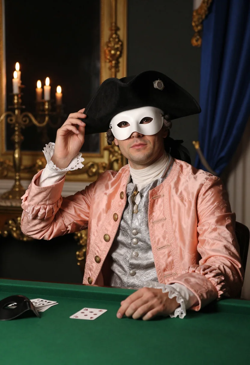 AI casanova sample — portrait of a man, three-quarter-length portrait of a white