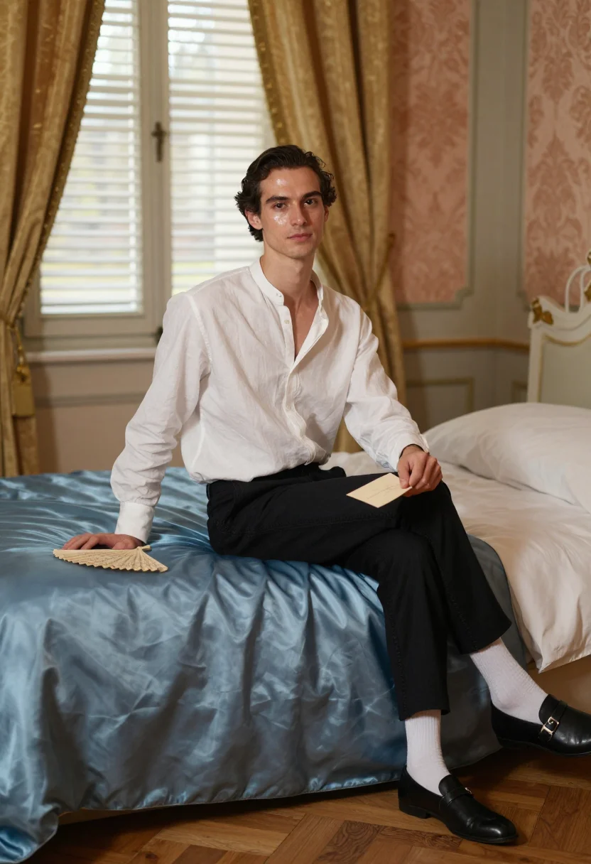 AI casanova sample — portrait of a man, full-length portrait of a white man of We