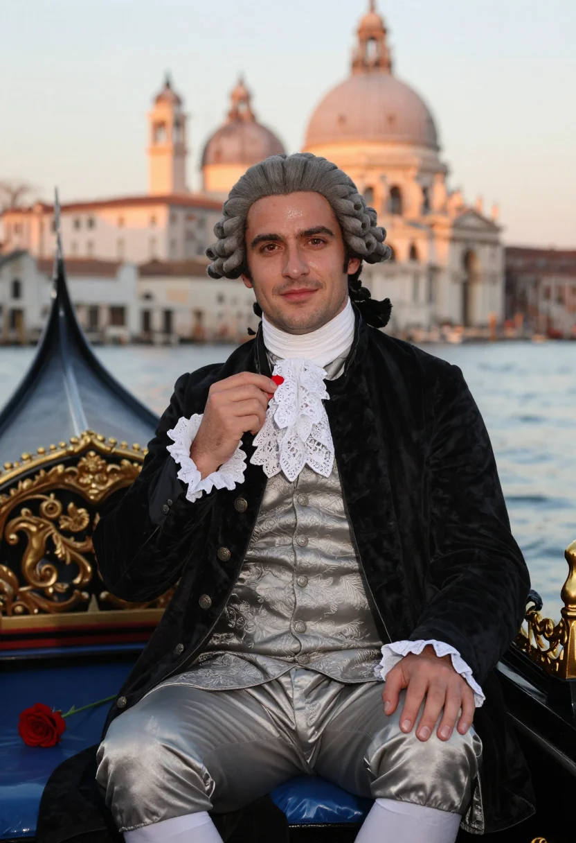 AI casanova sample — portrait of a man, close half-length portrait of a white man