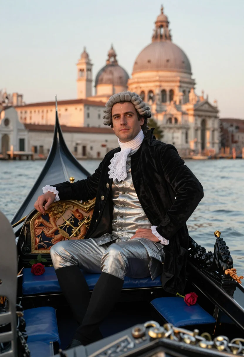 AI casanova sample — portrait of a man, full-length portrait of a white man of We