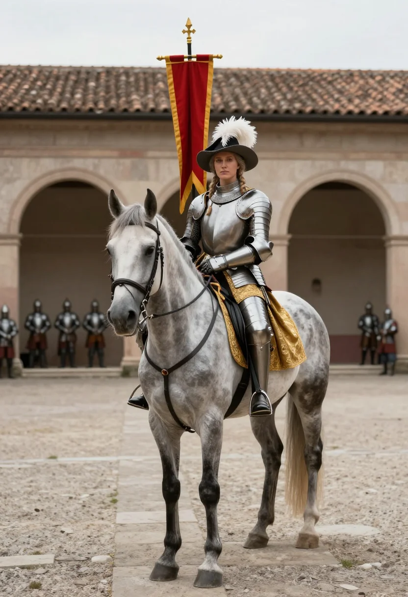 AI caterina sforza sample — portrait of a woman, full-length portrait of a Western-Europ