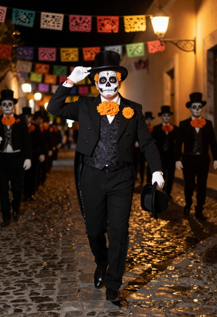 AI catrin sample — portrait of a man, full-length portrait of a Mexican man in
