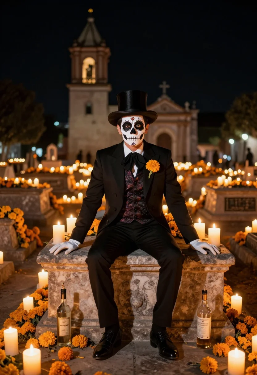 AI catrin sample — portrait of a man, full-length portrait of a Mexican man in