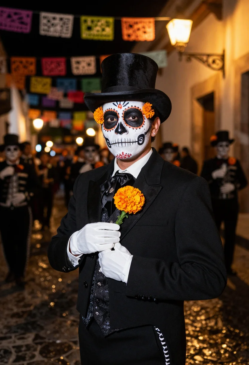 AI catrin sample — portrait of a man, half-length portrait of a Mexican man in
