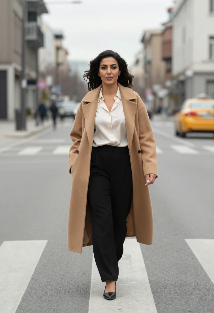 AI celine minimal sample — portrait of a woman, half-length portrait of a Middle-Easter