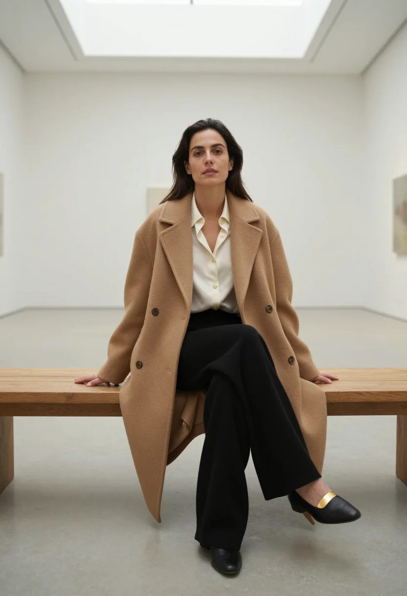 AI celine minimal sample — portrait of a woman, half-length portrait of a Western-Europ