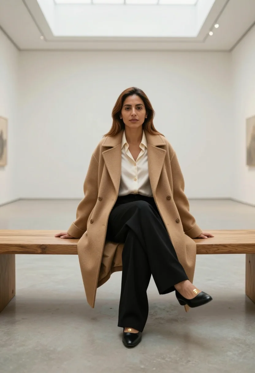 AI celine minimal sample — portrait of a woman, full-length portrait of a Latin-America