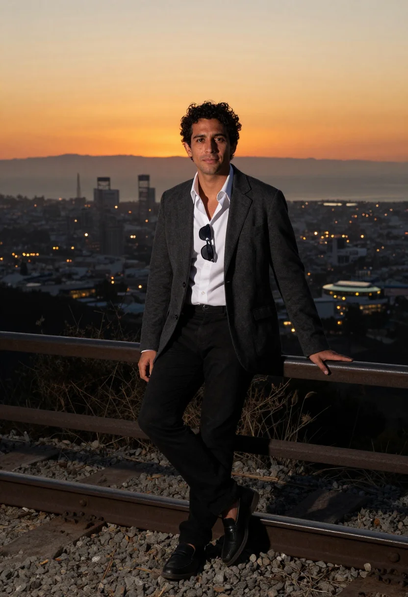 AI century city agent sample — portrait of a man, full-length portrait of an Italian-Americ