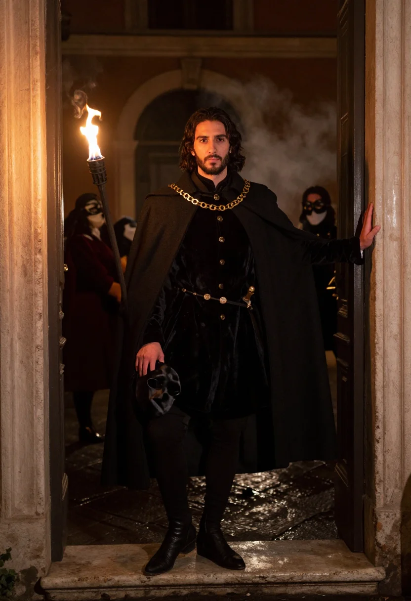 AI cesare borgia sample — portrait of a man, low full-length portrait of a Northern-It