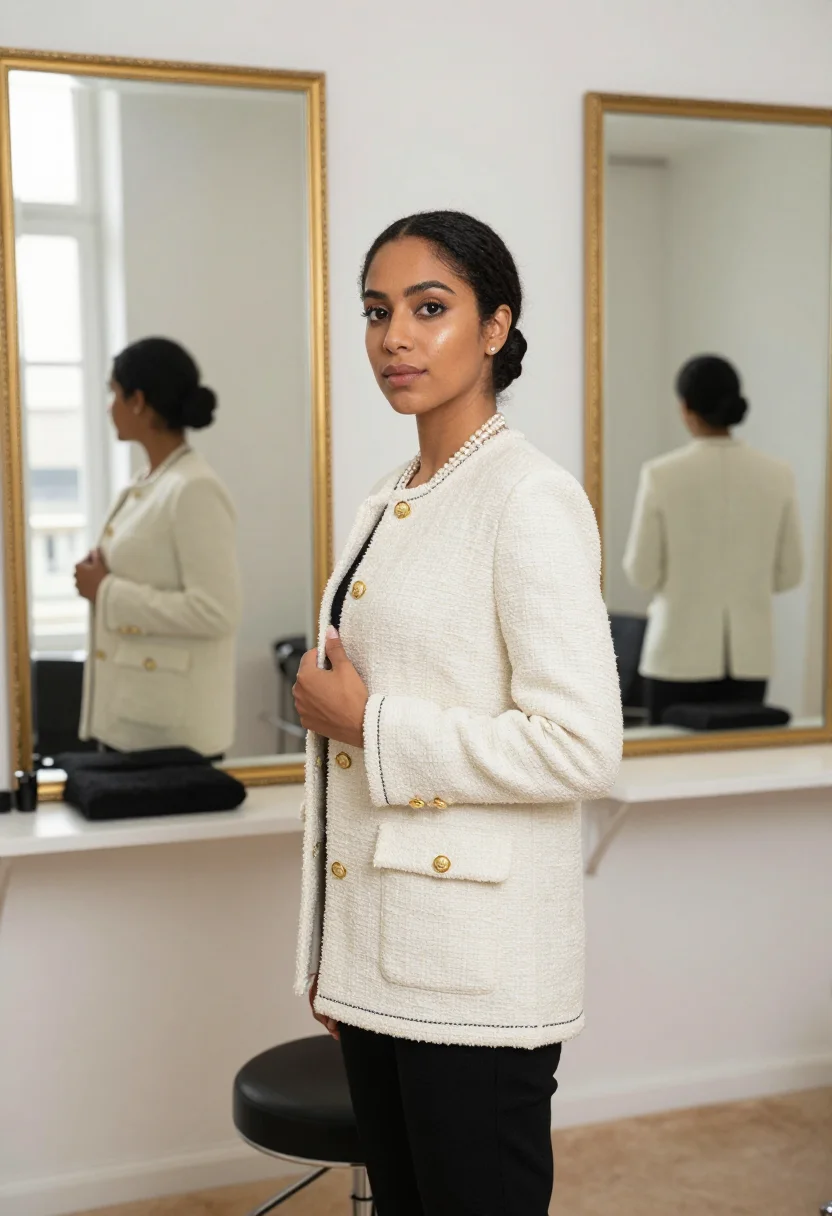 AI chanel cambon sample — portrait of a woman, three-quarter-length portrait of a Nort