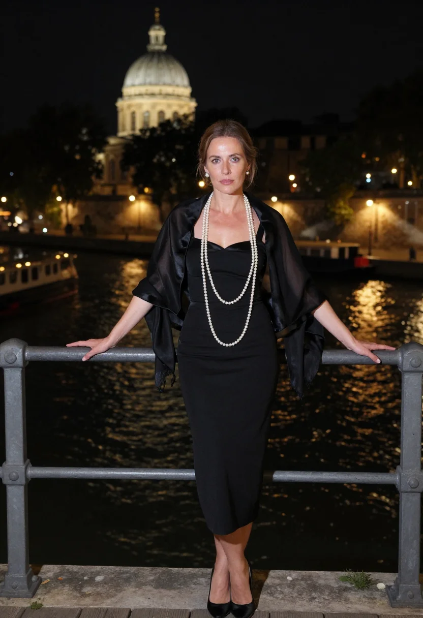 AI chanel noir sample — portrait of a woman, half-length portrait of a Western-Europ