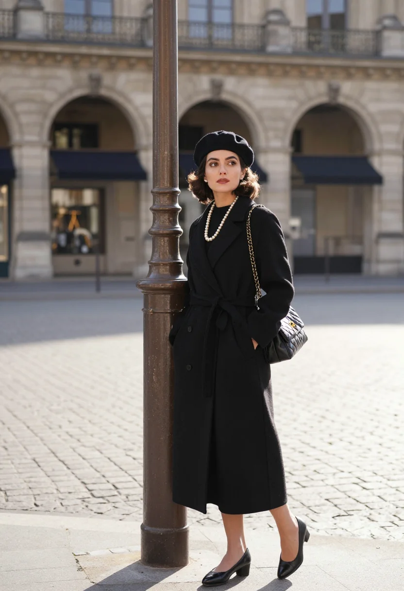AI chanel ritz sample — portrait of a woman, three-quarter-length portrait of a Fren