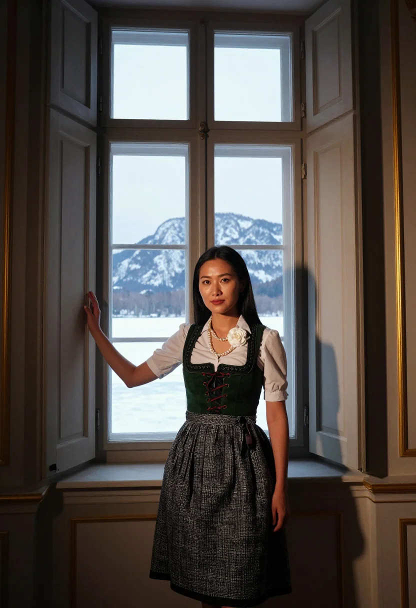AI chanel salzburg sample — portrait of a woman, three-quarter-length portrait of an Eas