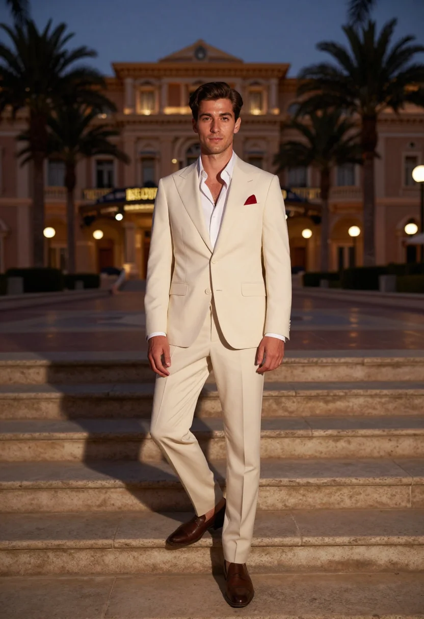 AI charles leclerc monaco sample — editorial portrait photograph, a Western-European man in his