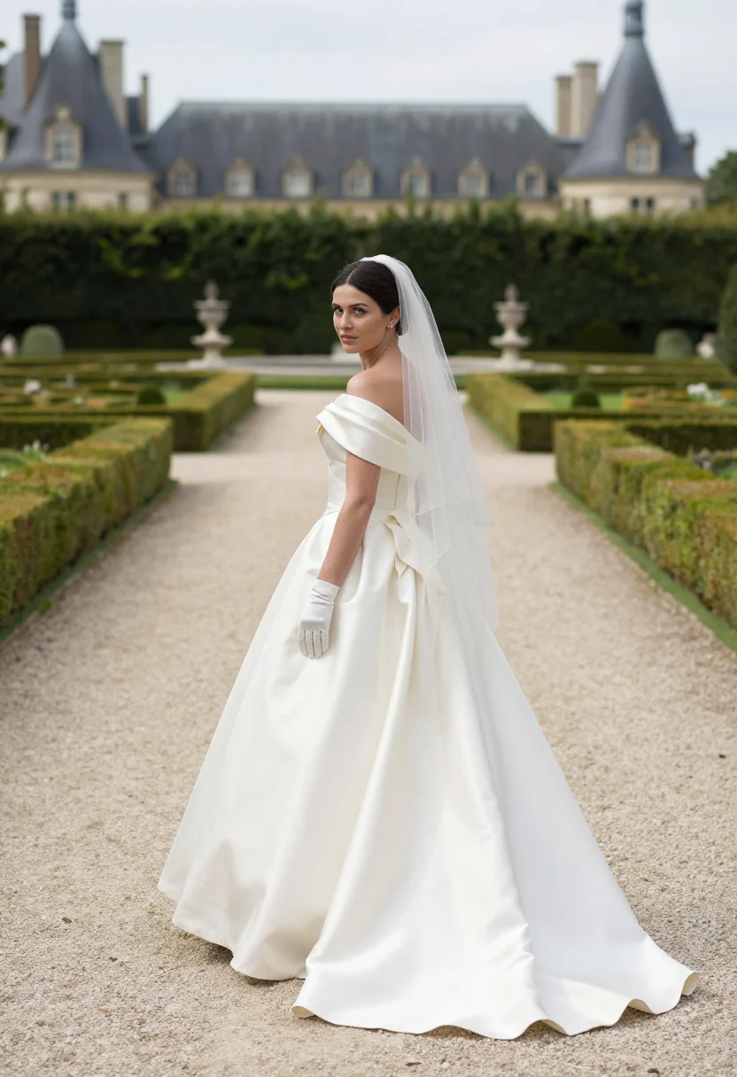 AI chateau wedding sample — portrait of a woman, full-length portrait of a Western-Europ