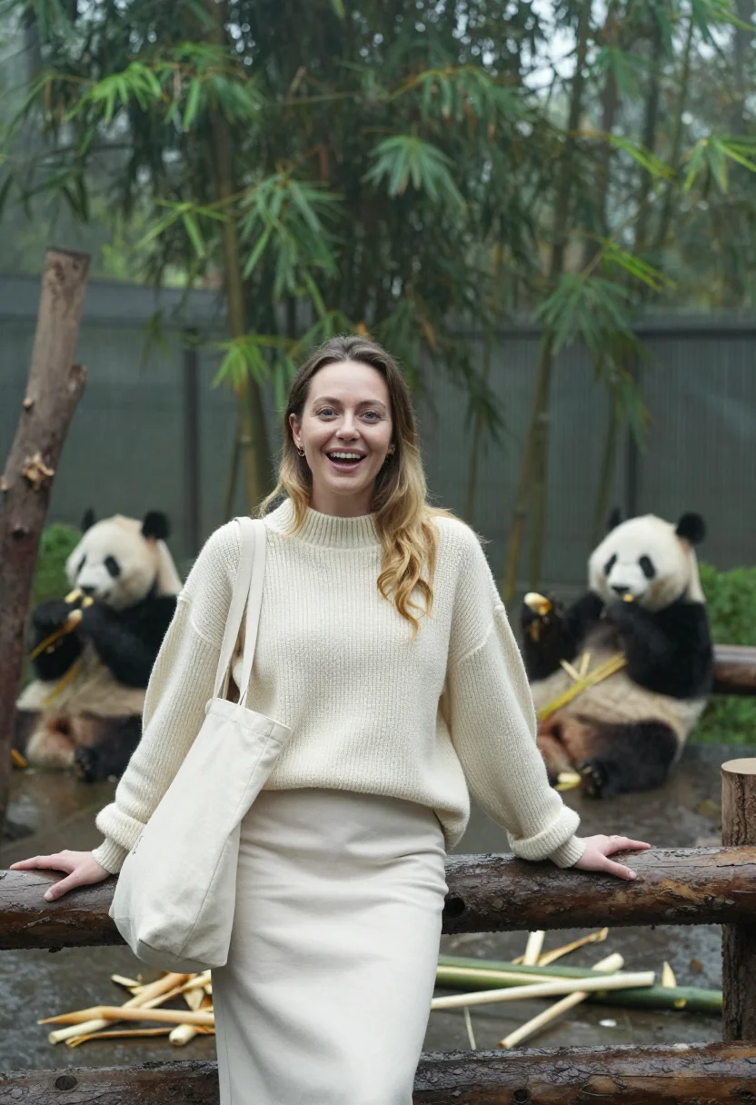 Example portrait from the AI Chengdu Pandas — Free Preview, Train Once