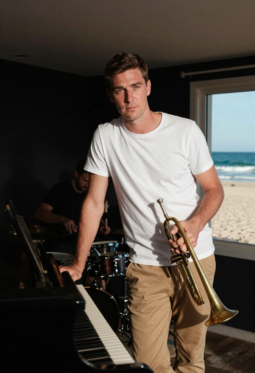 Example portrait from the AI Chet Baker — Free Preview, Train Once