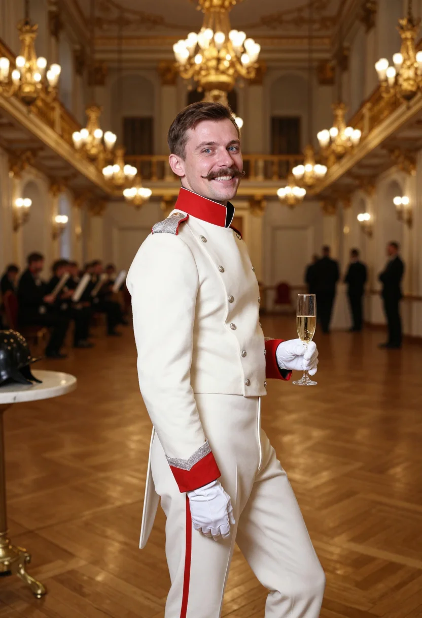 AI chevalier garde sample — portrait of a man, three-quarter-length portrait of a Russia