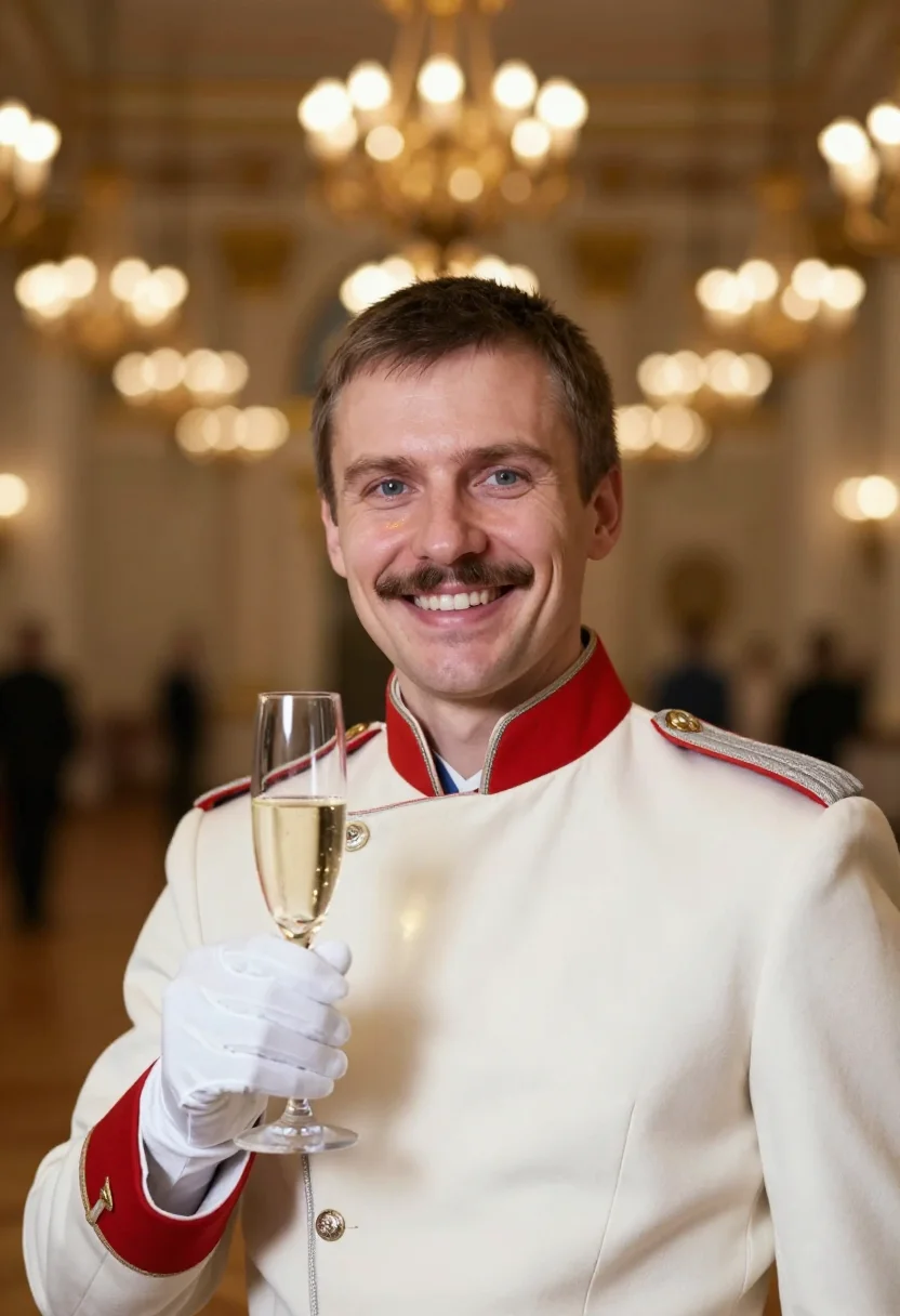 AI chevalier garde sample — portrait of a man, close chest-up portrait of a Russian man