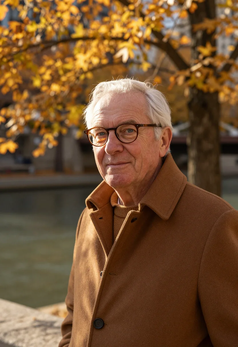 AI chicago riverwalk architect bronze sample — portrait of a man, close headshot of a Western-European man