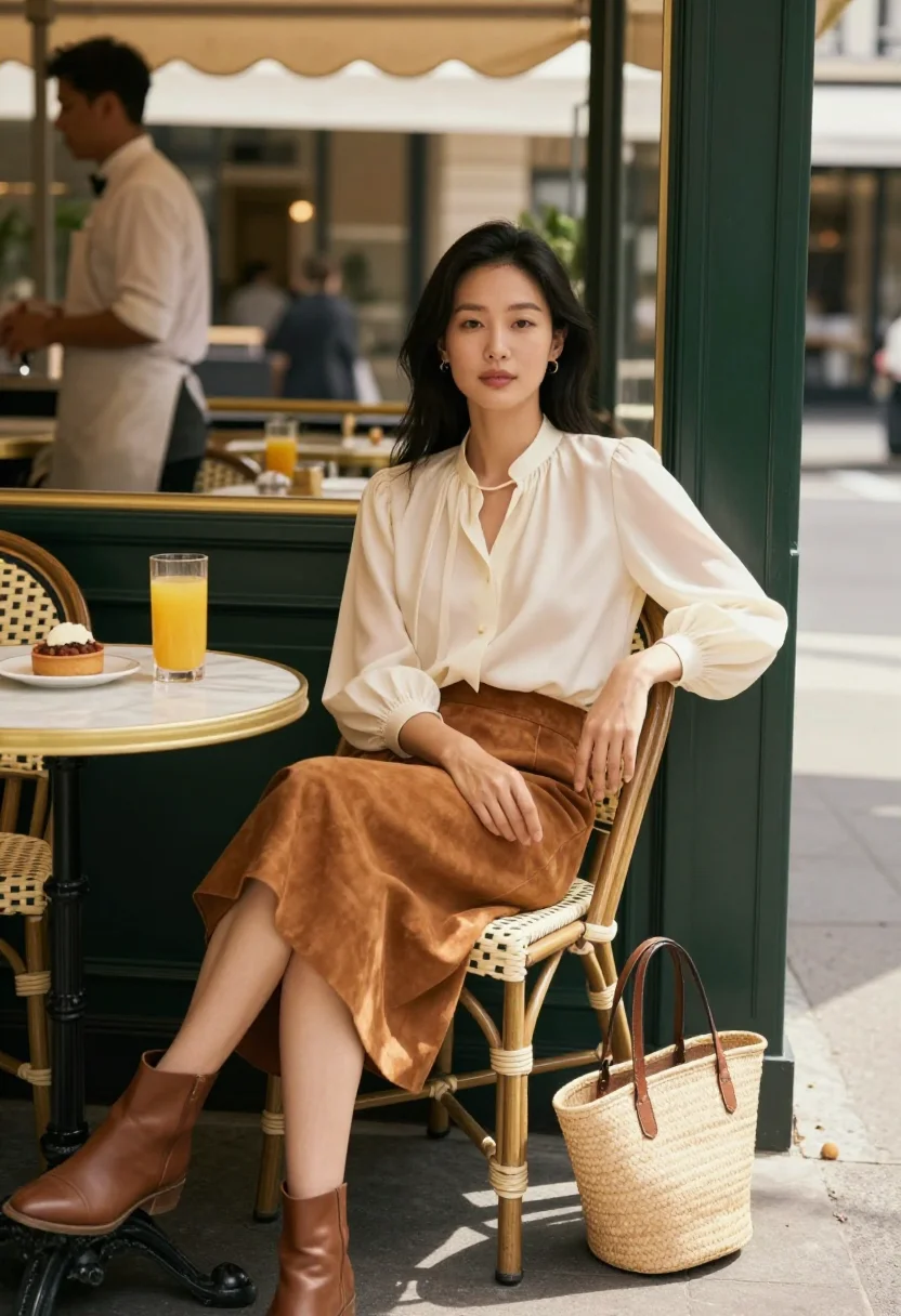 AI chloe boheme sample — portrait of a woman, full-length portrait of a Korean woman