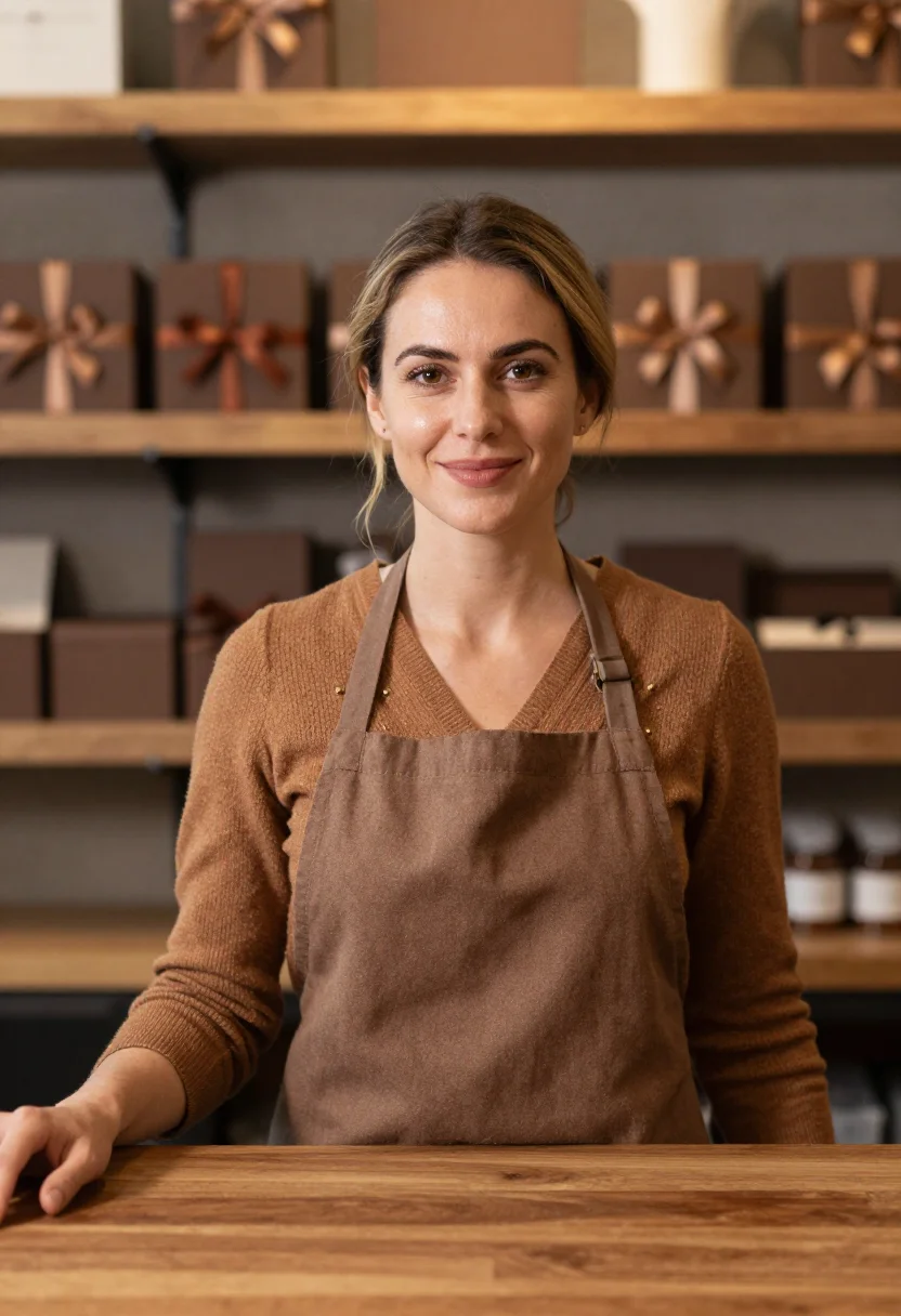 Example portrait from the AI Chocolatier Cocoa — Free Preview, Train Once