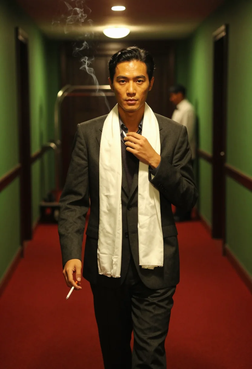 AI chow yun fat sample — portrait of a man, close half-length portrait of a man of So