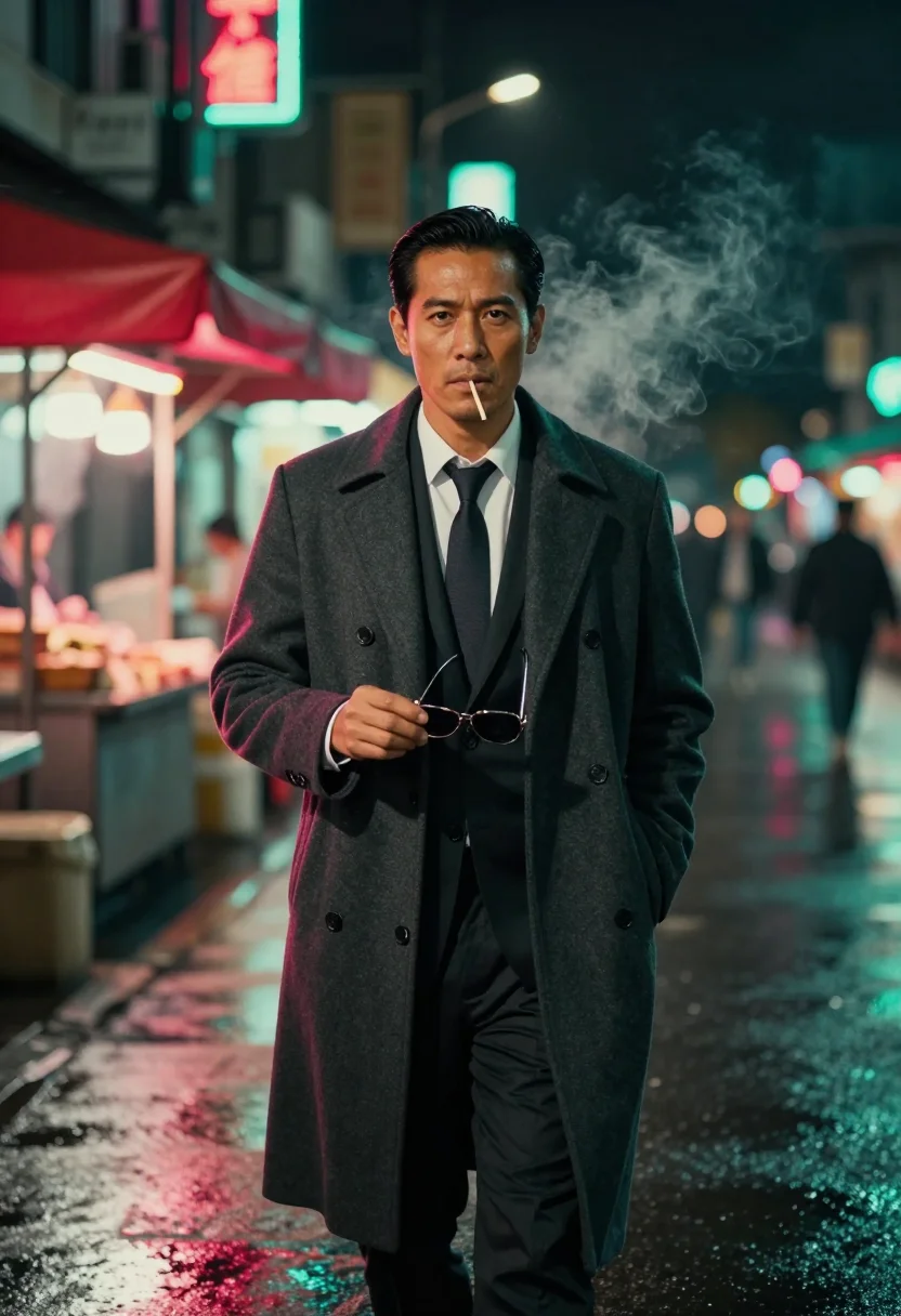 AI chow yun fat sample — portrait of a man, close half-length portrait of a man of So