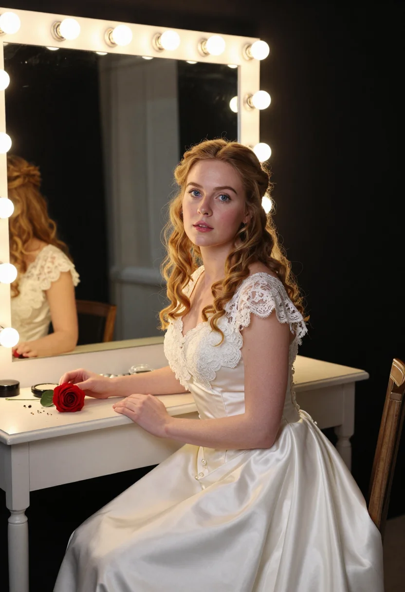 AI christine daae sample — portrait of a woman, half-length portrait of a Western-Europ