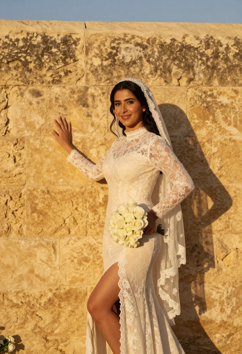 AI chuppah sample — portrait of a woman, three-quarter-length portrait of an Ash