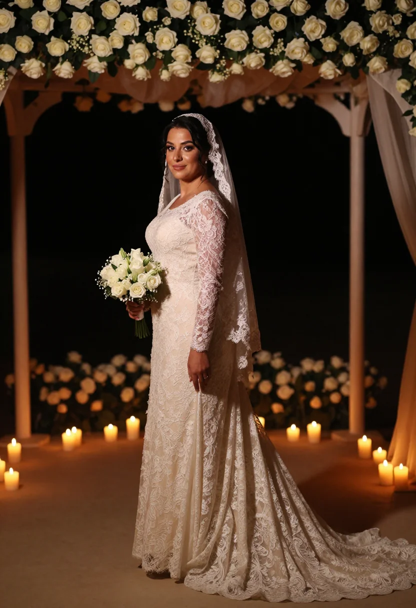 AI chuppah sample — portrait of a woman, three-quarter-length portrait of an Ash