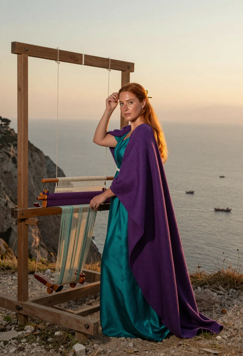 AI circe sample — portrait of a woman, full-length portrait of a Mediterranean
