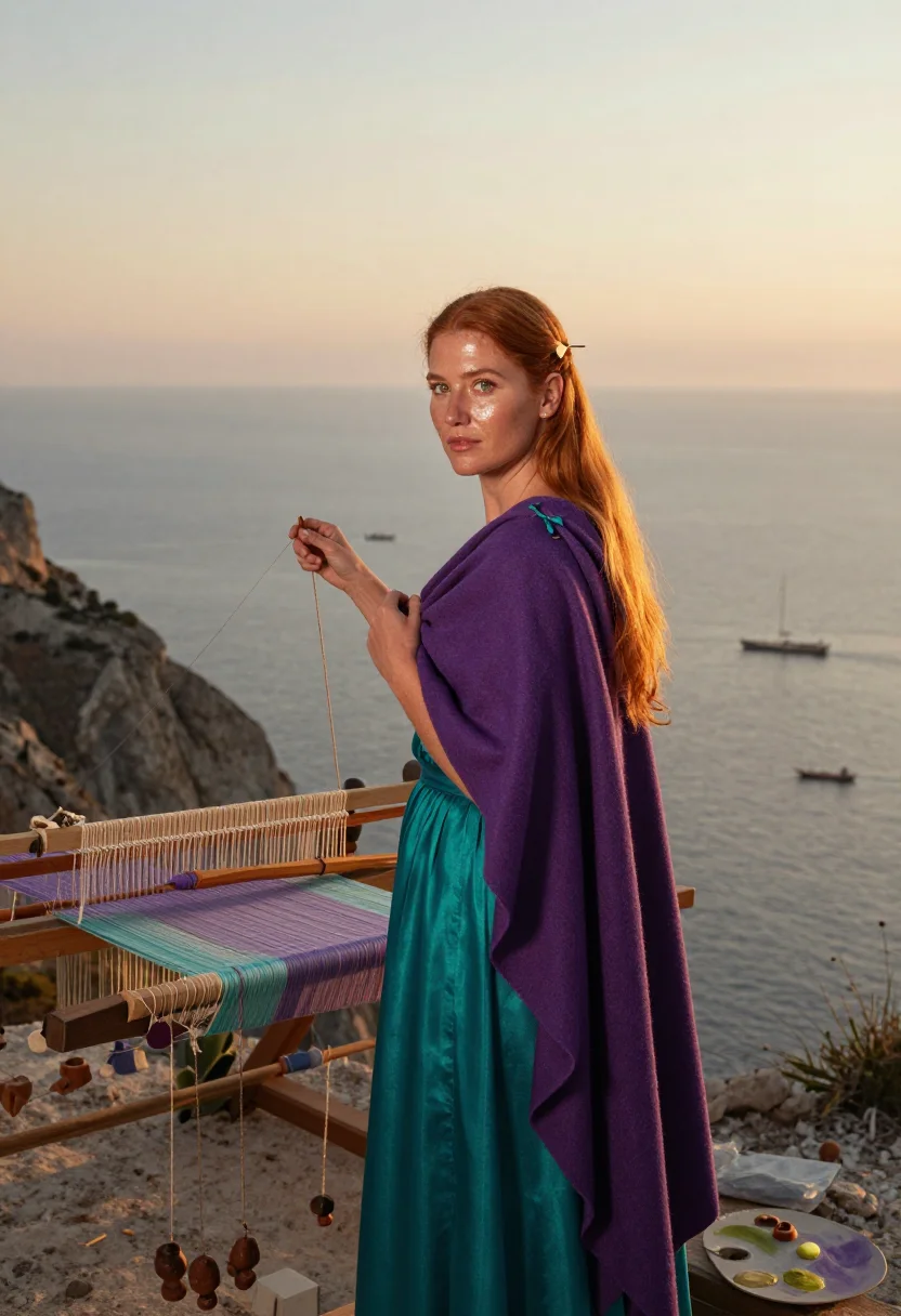 AI circe sample — portrait of a woman, half-length portrait of a Mediterranean