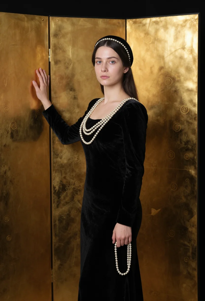 AI cleo de merode sample — portrait of a woman, three-quarter-length portrait of a West