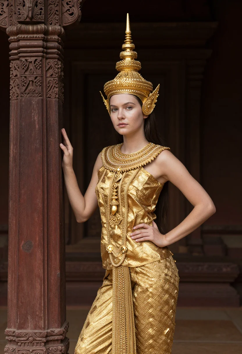 AI cleo de merode sample — portrait of a woman, three-quarter-length portrait of a West