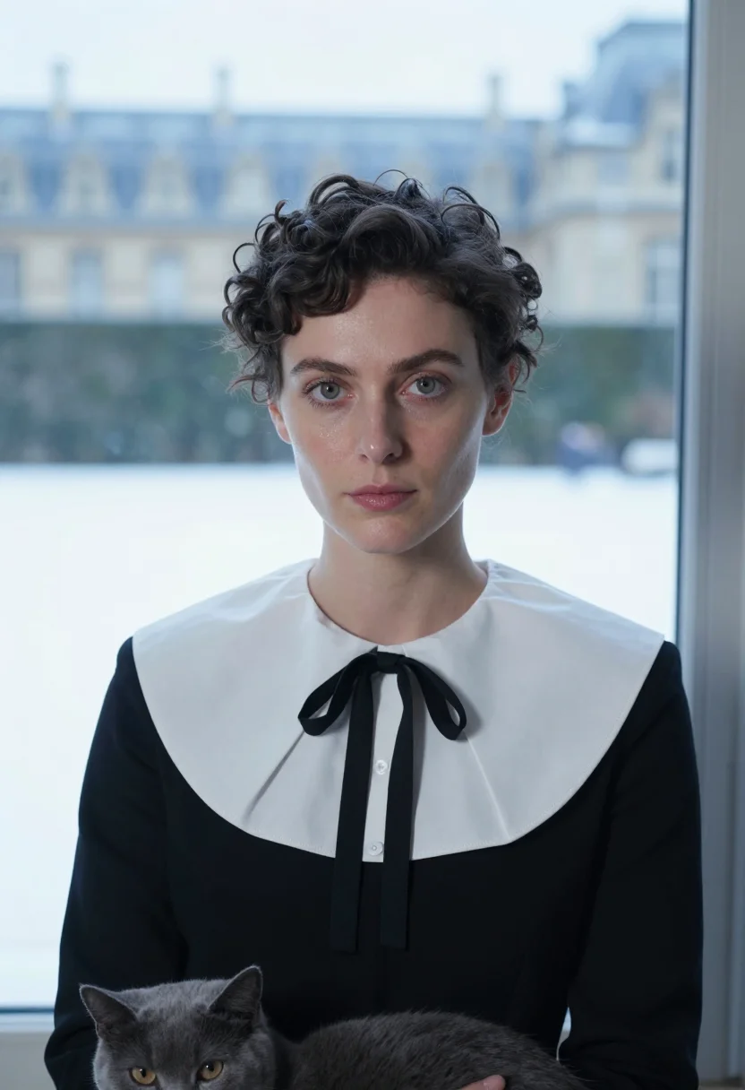 AI colette sample — portrait of a woman, head-and-shoulders portrait of a French