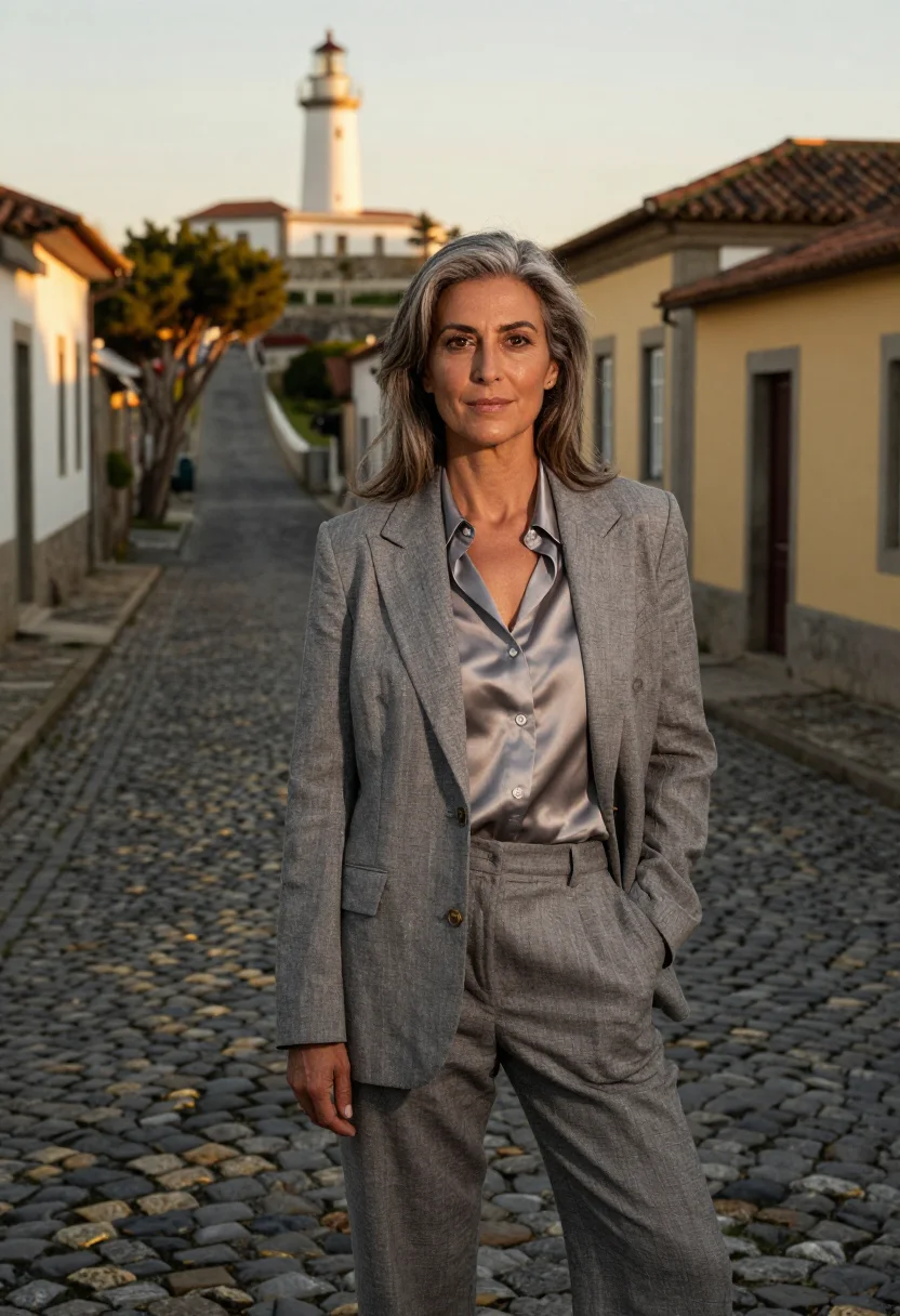AI colonia del sacramento hotelier cobble sycamore sample — portrait of a woman, a hotelier in her early fifties with ol